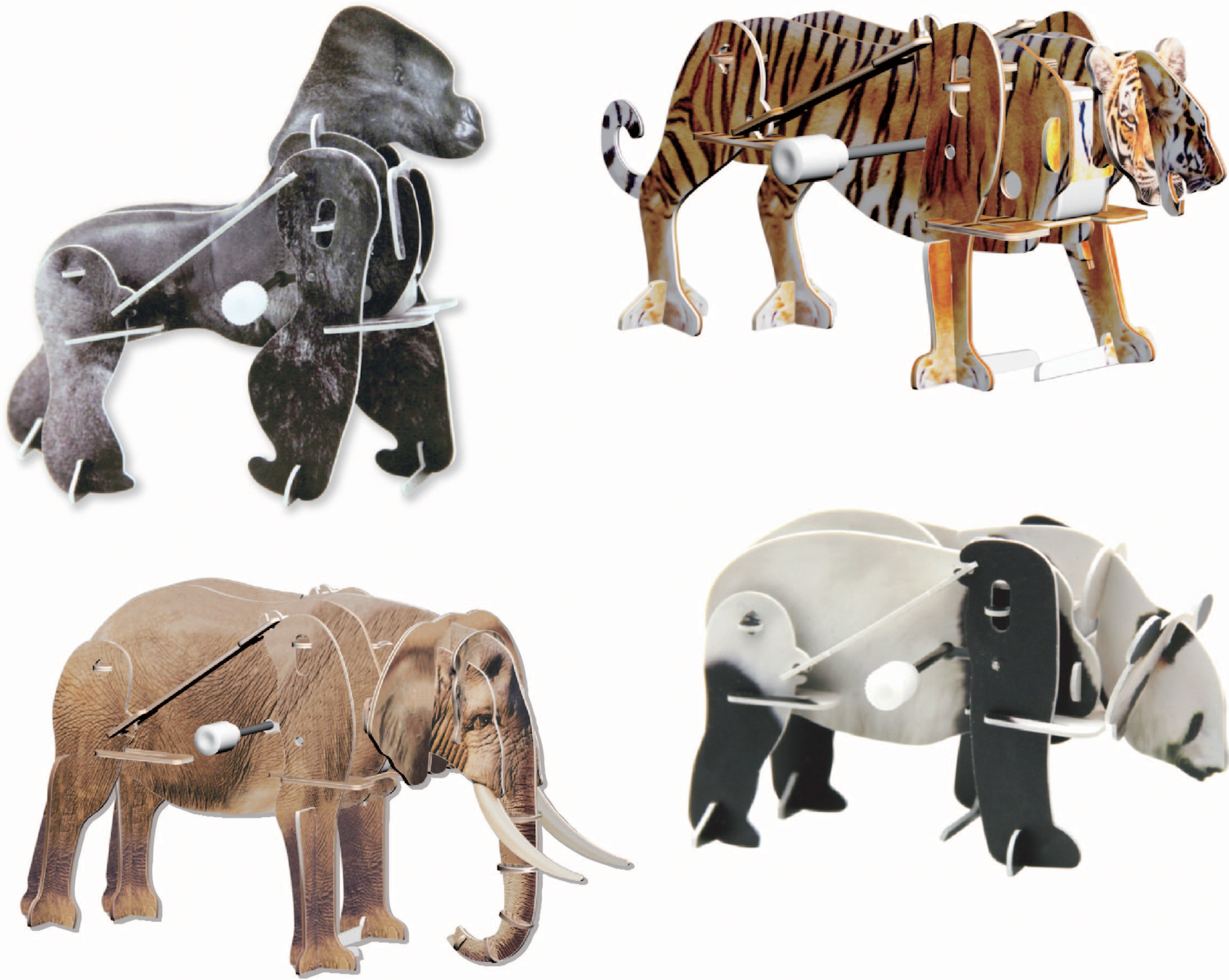 3-D motokit - animals