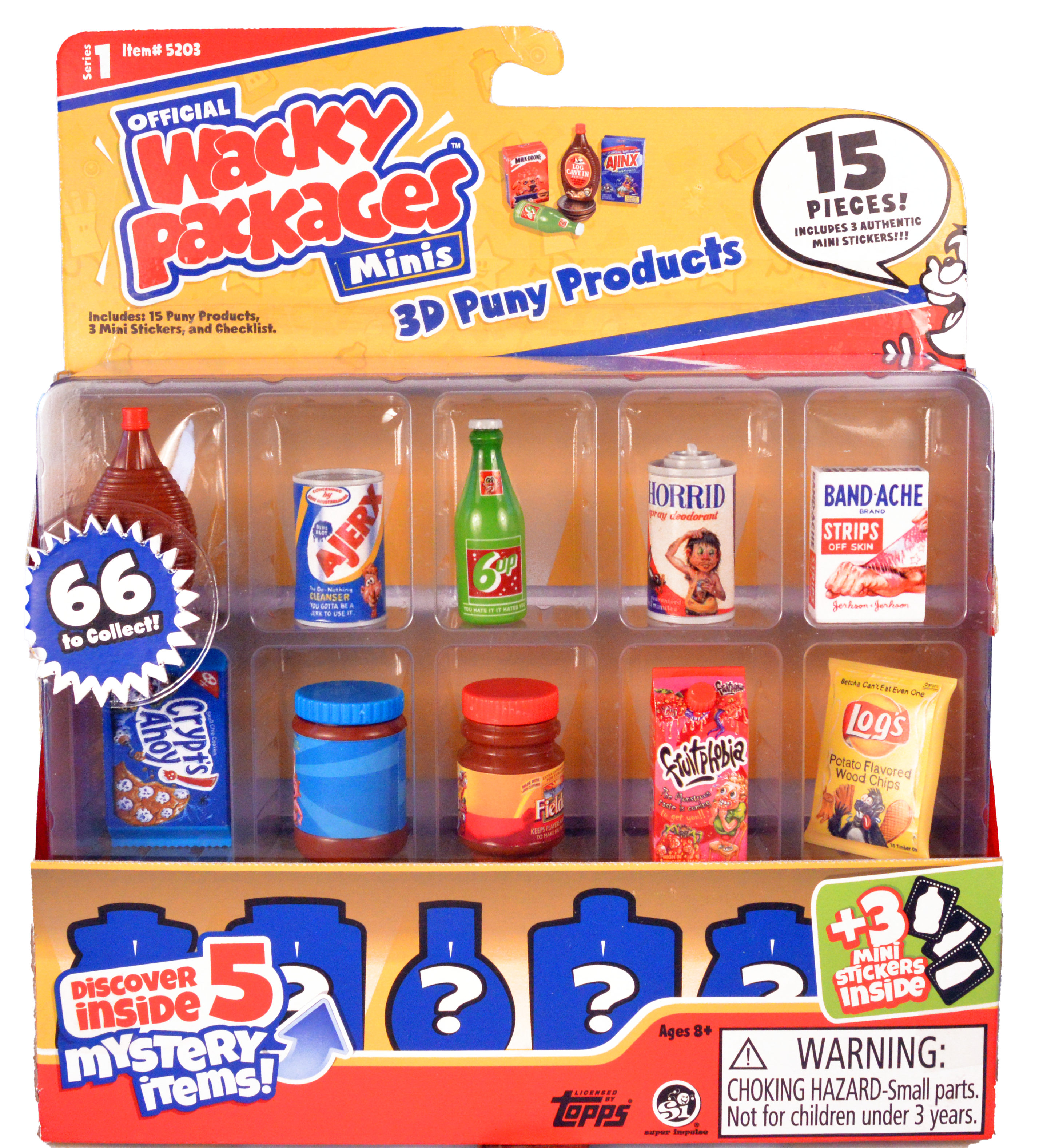 Wacky Packages Minis Series 1 15 Piece Set